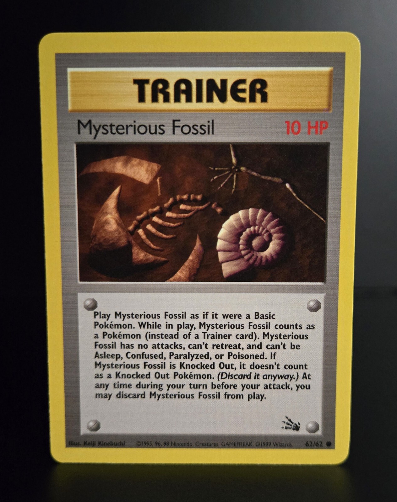 Pokémon TCG - MYSTERIOUS FOSSIL - 62/62 - UNLIMITED - WOTC FOSSIL (1999) - LP/NM