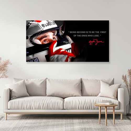 Ayrton Senna Quote tela F1 icona moderna da parete art deco spot colore - Foto 2 di 15