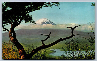 Postcard Japan c1950s Mt. Fuji & Kawaguchi Lake in Autumn Postcard Japan c1950s Mt. Fuji & Kawaguchi Lake in Autumn