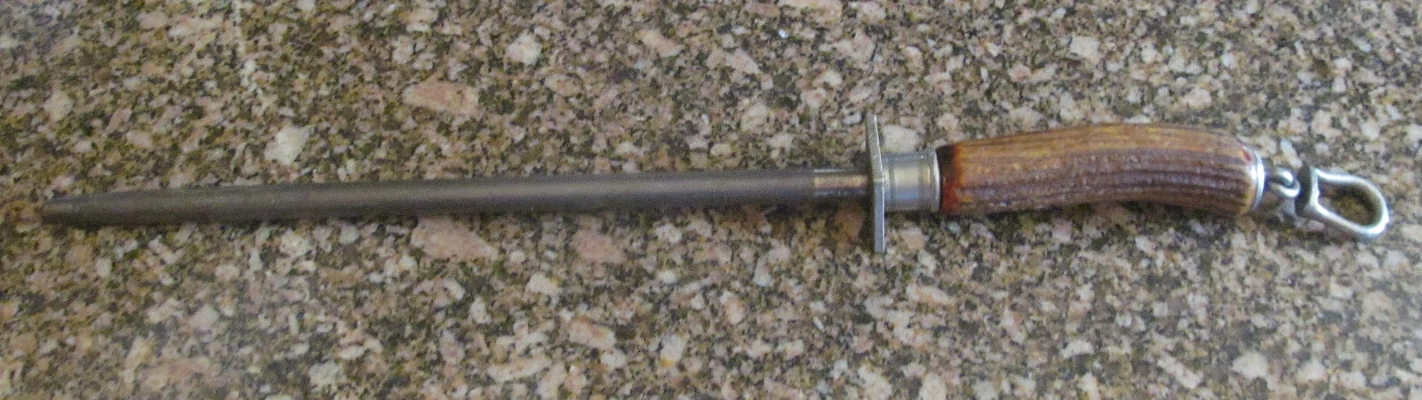 *Lee's Honing Rod Steel Antler Handle 12.5" Vintage
