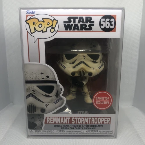 Funko POP Star Wars REMNANT STORMTROOPER GameStop Excl 563 W/ Protector