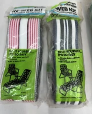 NEW NOS Reweb Kit Arden Paradise 3” 30’ For Vintage  Chair/Chaise Stripe 2 Packs