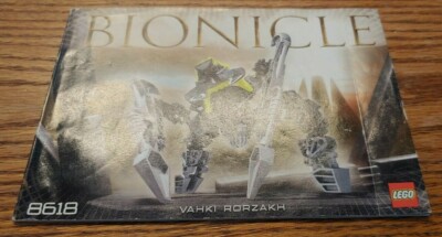 LEGO Bionicle Vahki Rorzakh 8618 Instruction Manual Booklet ONLY