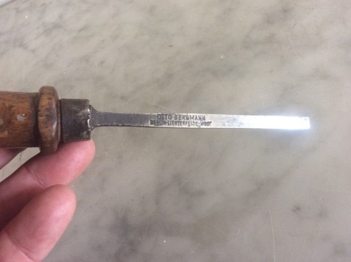 Otto Bergmann Woodworking Chisel Carving Tool Rare German Handtool Berlin - Picture 2 of 3