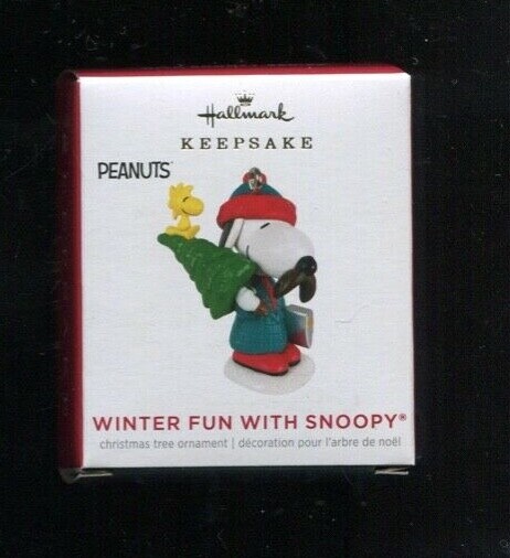 2021 Hallmark Ornament - WINTER FUN WITH SNOOPY - Peanuts - New in Box