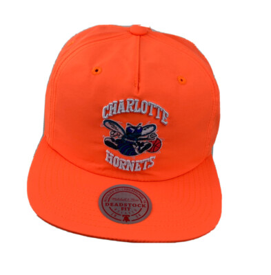 ノリーズ キャップ Charlotte Hornets Mitchell & Ness Orange Neon Nylon NBA Snapback