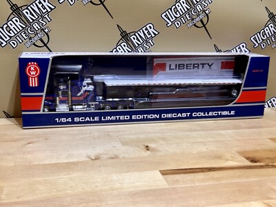 Modellino DCP 1/64 Kenworth W900A Camion Semi &ndash; Nero E Bianco &ndash; Giocattolo Da Collezione