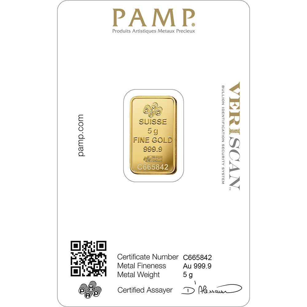 PAMP FINE GOLD 金999.9 5g 密封ケース入り (5-3) 安い 通販