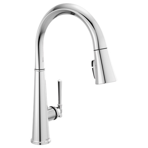 Delta Emmeline Pull-Down Kitchen Faucet Lumicoat Chrome-Certified Refurbished