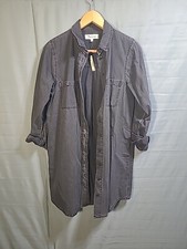 Madewell Dress Womens Small Black Button Front Shirt 100% Cotton