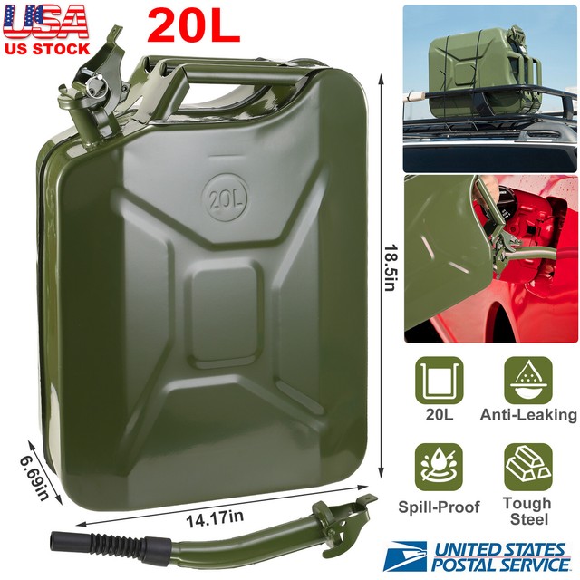 Jerry Can Holder Gas Mounted Rack Fuel Gasoline Military Metal 20 Liter 5 Gallon eBay