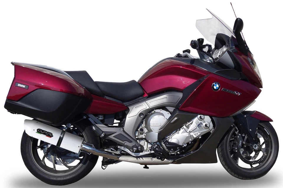 escape solo blanco aluminio gpr bmw k 1600 gt 2010 10 2011 11 2012 12 Foto 2 de 3