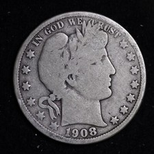 1908-O Barber Silver Half Dollar BO62