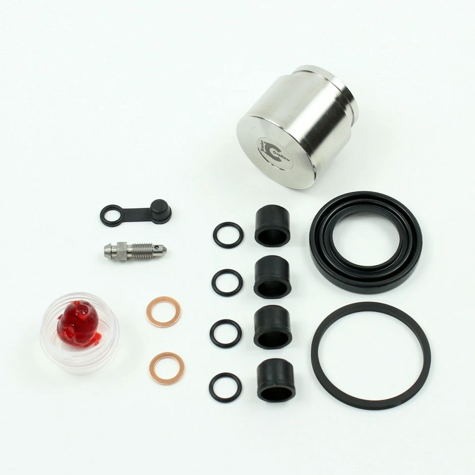Brake Caliper Seal+Stainless Stl Piston Kit for 1977-79 Kawasaki KZ 650 B Front - Image 2 of 4
