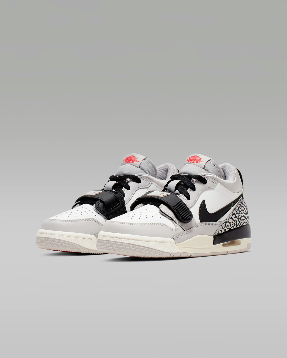 Jordan Legacy 312 Low Tech Grey Fire Red Black (GS) Shoes  display picture 3