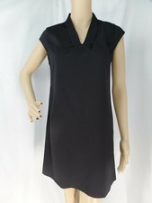 "ANN TAYLOR" BLACK CAP SLEEVES TUNIC SHIFT CAREER CASUAL DRESS SIZE: 6P NWT $110