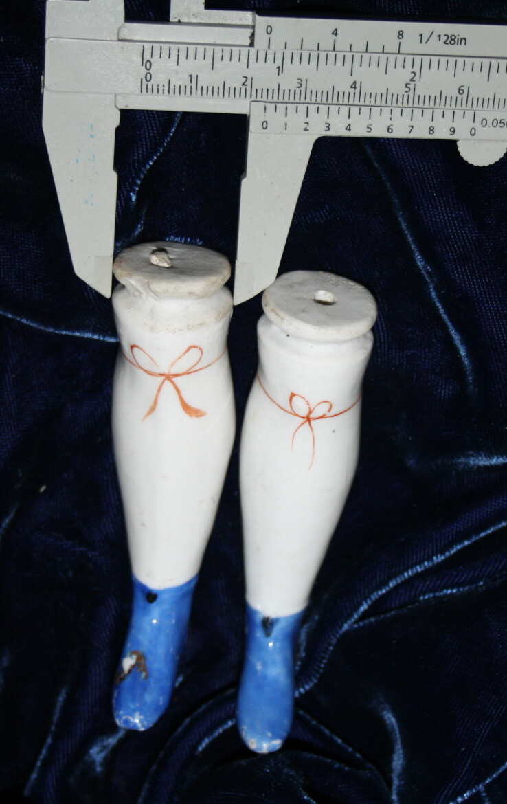 Antique big Parian China Doll legs c. 3 5/8" in cm 9 eBay