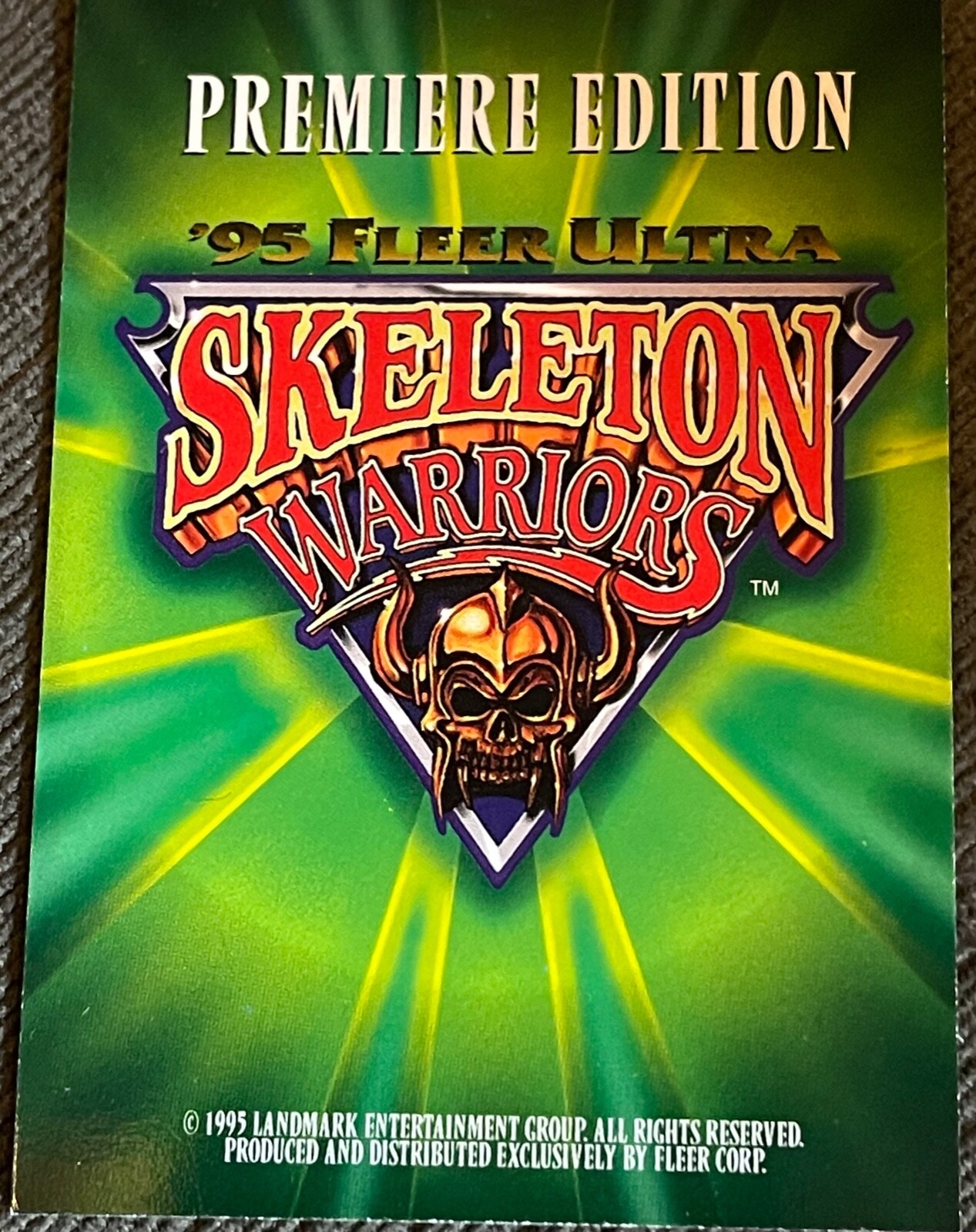 1995 Fleer Ultra Skeleton Warriors Premier Edition Dr. Cyborn Promo eBay