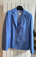 Artigiano Ladies Blue Fine Wool Blazer Jacket Size 16