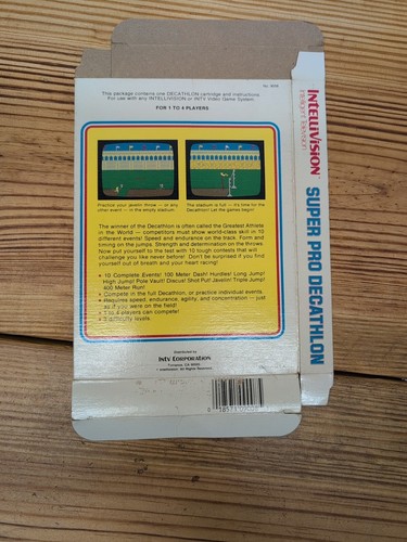 Super Pro Decathlon - Intellivision - Complete Includes Box, Manual & Cartridge - Picture 15 of 23