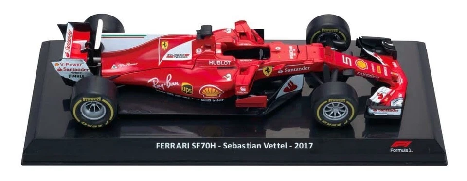 1/24 DeAGOSTINI Big Scale F1 #10 Ferrari SF70H Sebastian Vettel 2017 model cars - Image 4 of 4