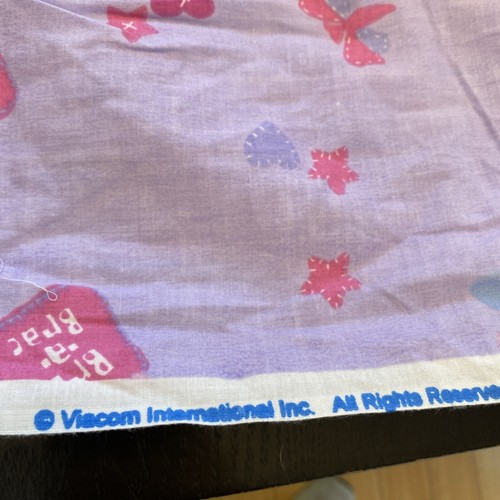 Lot 2 VTG Blue's Clues Fabric Cotton Viacom 2000 Purple, Blue 8YDS - Picture 9 of 14