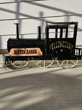 Retro Metal Choo Train Nostalgic Yellowstone Locomotive Very Rare Find