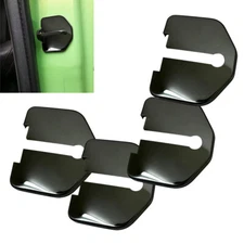 4pcs Polished Black Stainless Door Latch Striker Cover Fits 07-13 C30