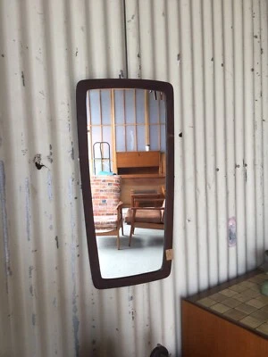 Mid Century Vintage Hanging Mirror In Teak Surround Mirrors Mid Century Vintage Hanging Mirror In