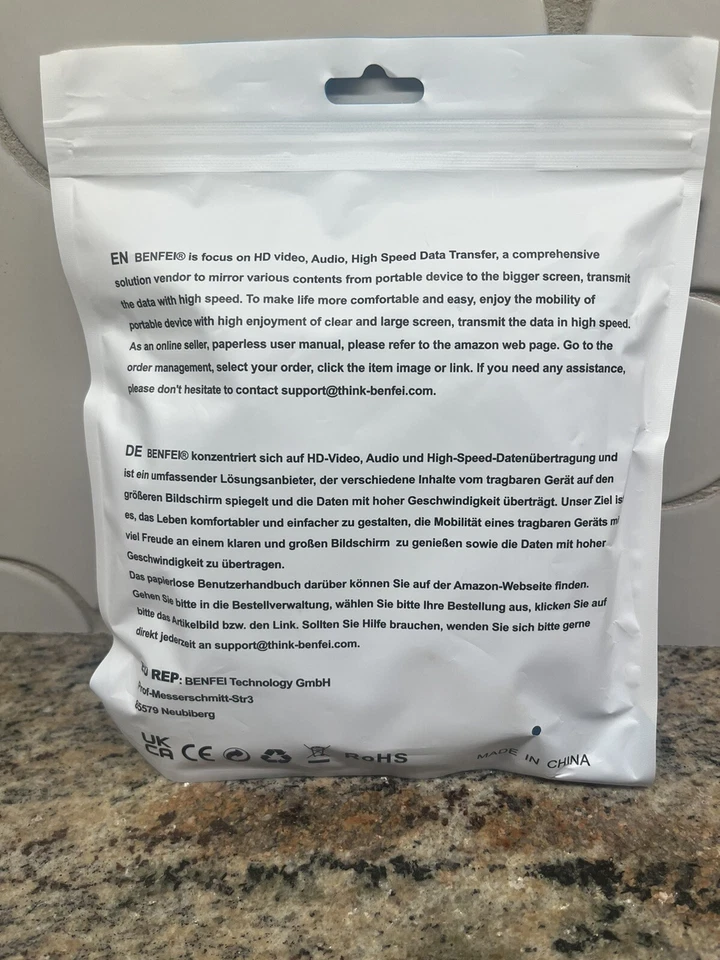 Benfei  B_USA_181Black Cable Benfei - Image 3 of 4