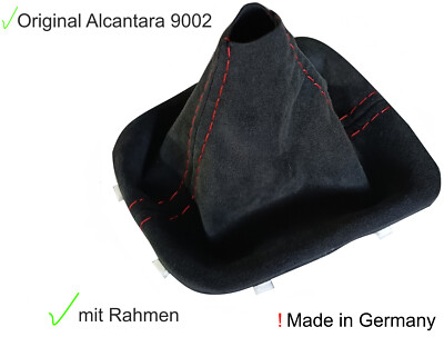 FÜR HYUNDAI I 30 N ORIGINAL ALCANTARA   9002 SCHALTSACK MIT RAHMEN NAHT ROT