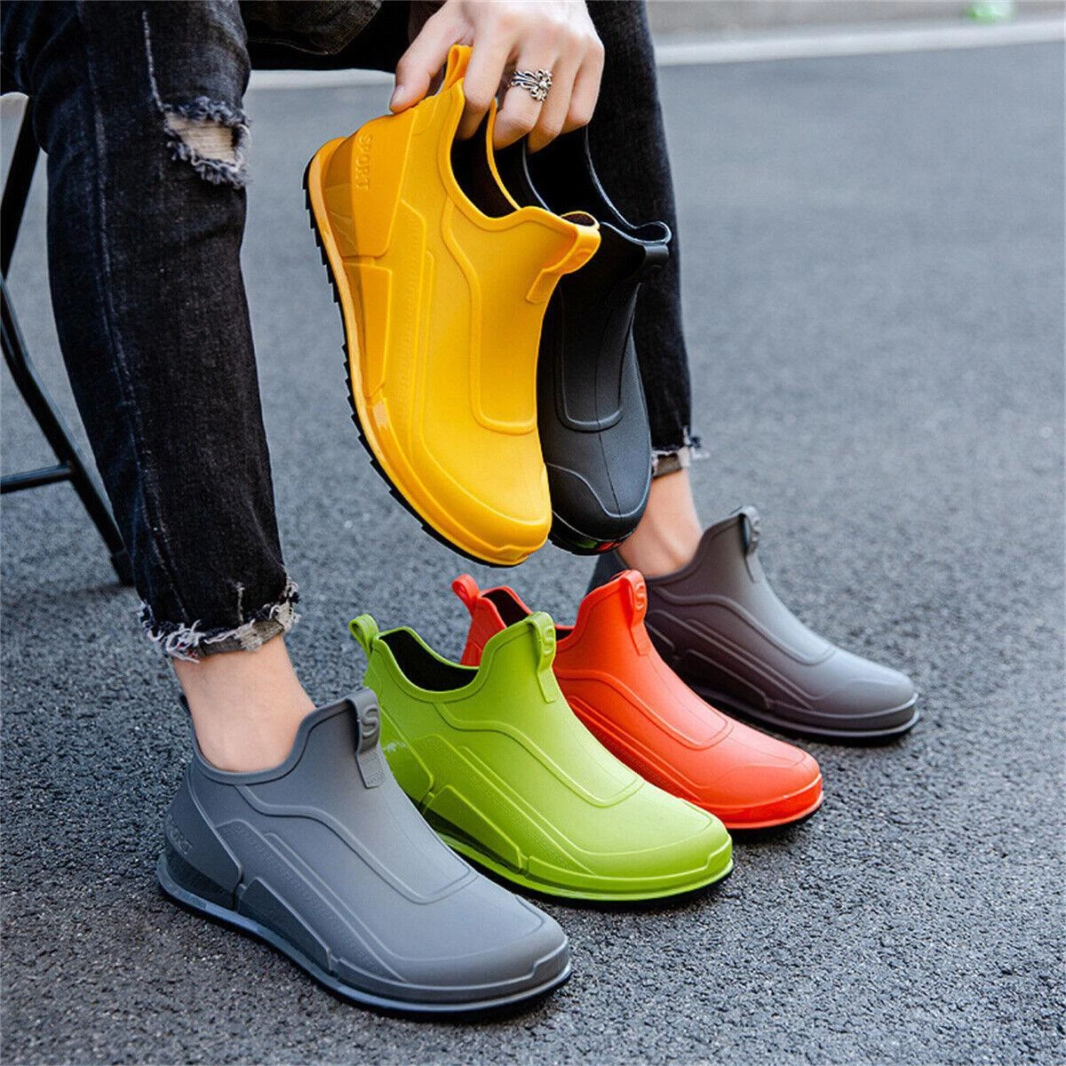 Rainy rubber hotsell shoes for mens