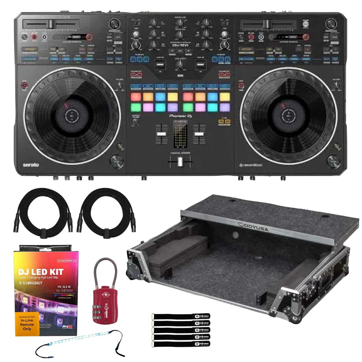 2-канальный контроллер Pioneer DJ DDJ-REV5 в стиле Scratch с корпусом 1U 262690₽