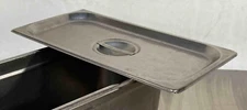 Winco Third Size Stainless Steel Steam Table Pan Lid Solid 1/3rd cover