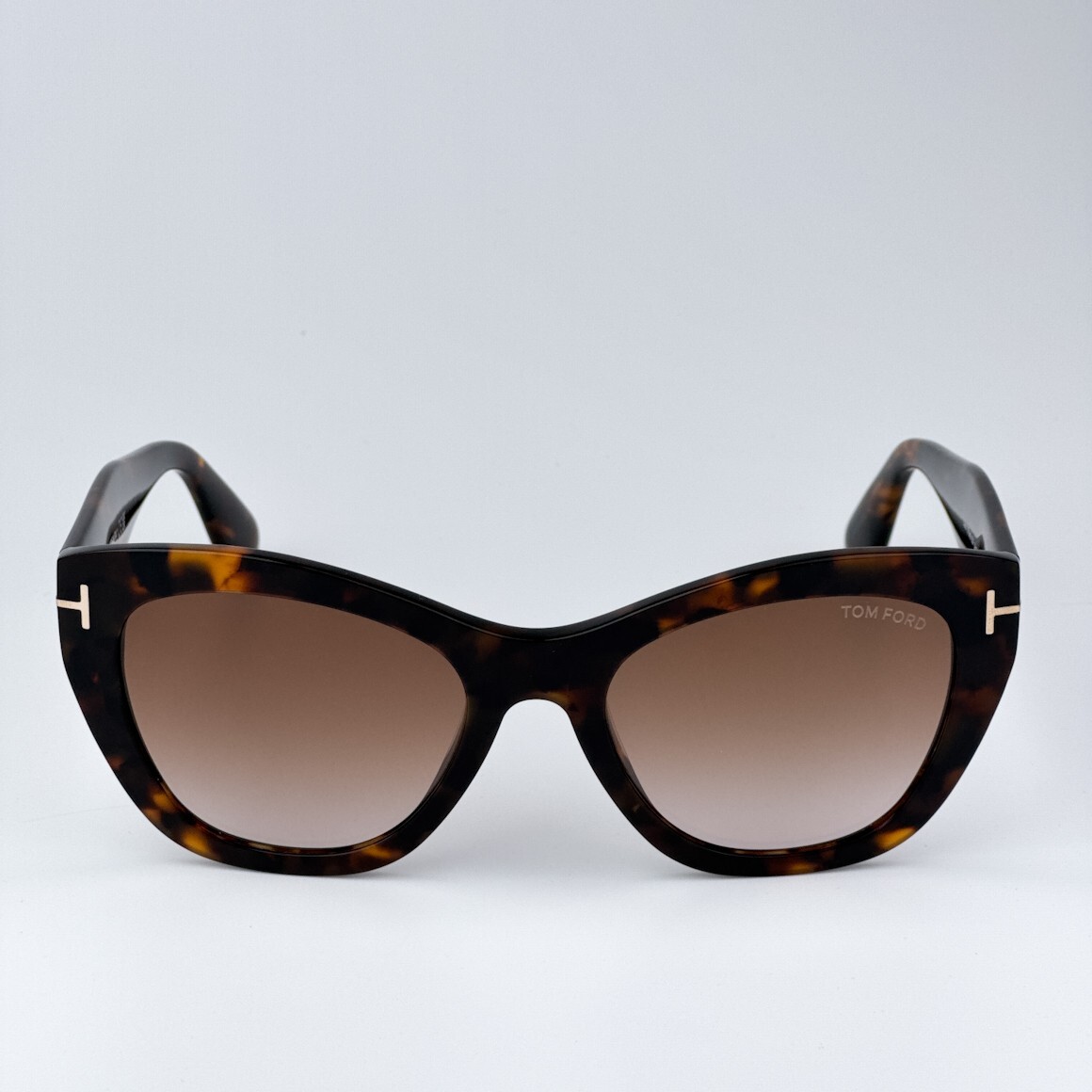 Tom Ford Women Sunglasses Havana Gradient Brown Cat Eye 