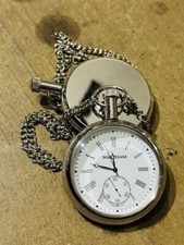 Waltham Vintage Brass pocket Watch Antique elgin Style Nautical Gift forOccasion