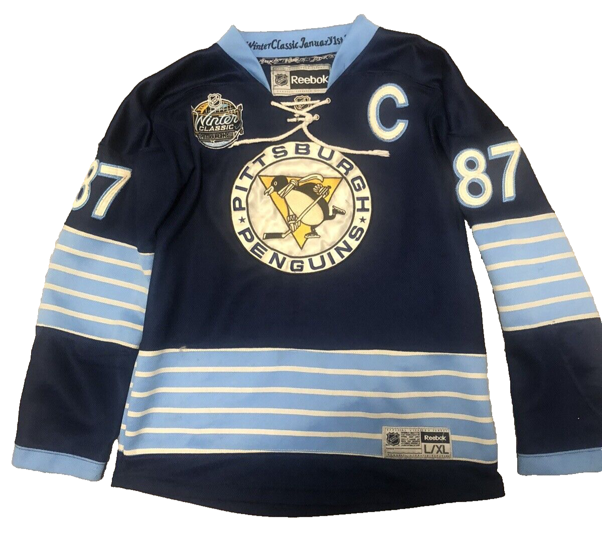 Pittsburgh Penguins 2011 winter classic jersey Sidney Crosby
