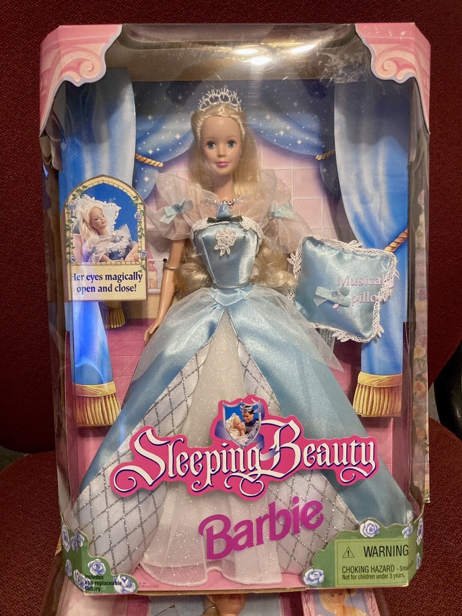 Vintage 1998 Mattel Sleeping Beauty Barbie Doll Musical