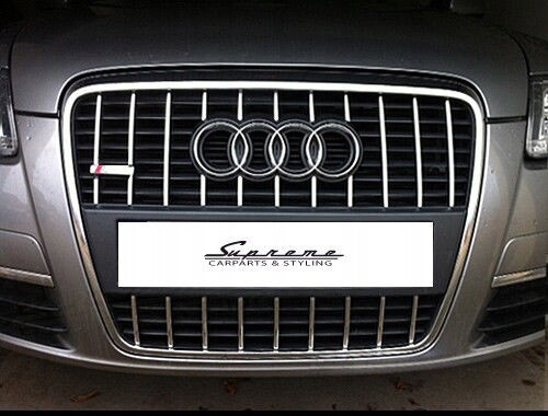 AUDI A6 C6 S-LINE Chrom Grill Zierleisten Set für Kühlergrill TUNING - Picture 1 of 11