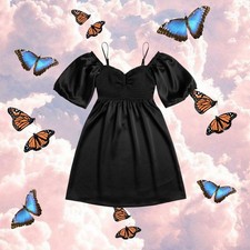 NWT Aakaa Cold Shoulder Little Black Dress