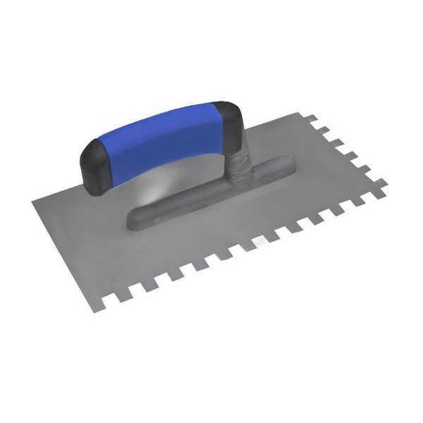 Aktion: Zahnkelle 10X10 Profi Dewepro Edelstahl Zahnspachtel Maurerkelle Kelle-image