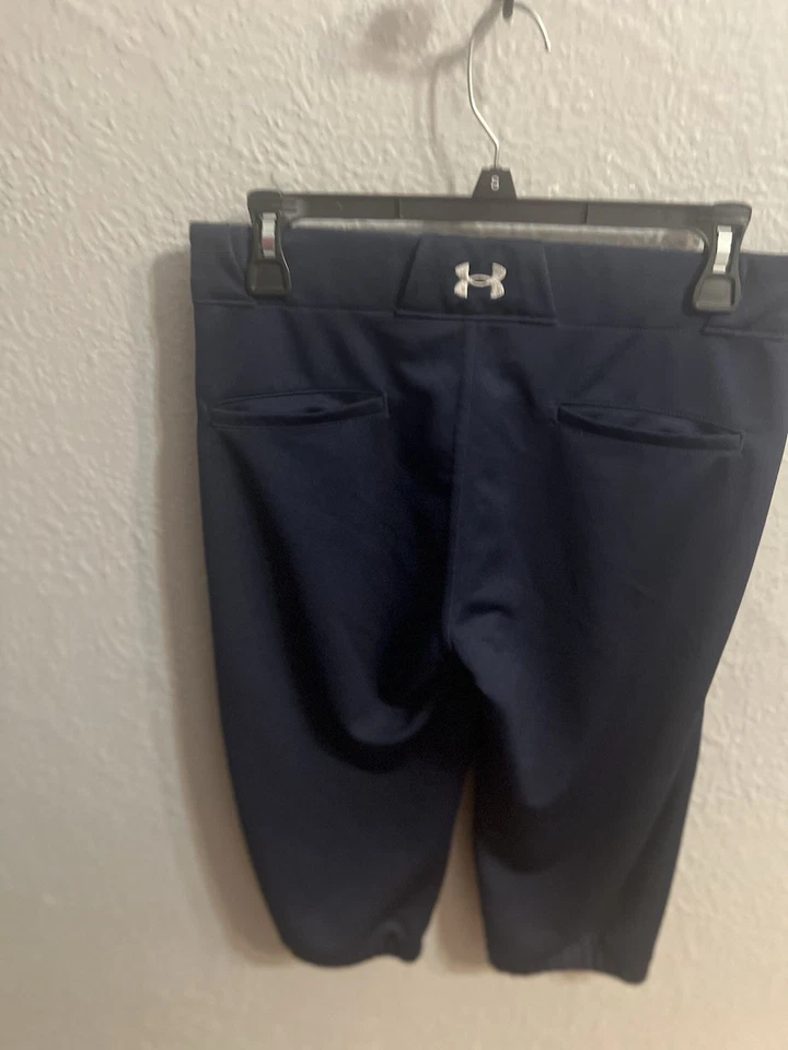 Under Armour Cropped Blue Softball Pant Youth Girls Size Youth Large - Image 4 of 4