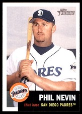 Phil Nevin 2002 Topps Heritage #160 Padres MLB READ FREE SHIPPING AutographDen