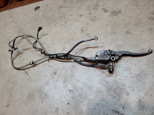 Can-Am DS450 Front Brake Lever Master Cylinder Line Assembly Setup 09 CanAm FR