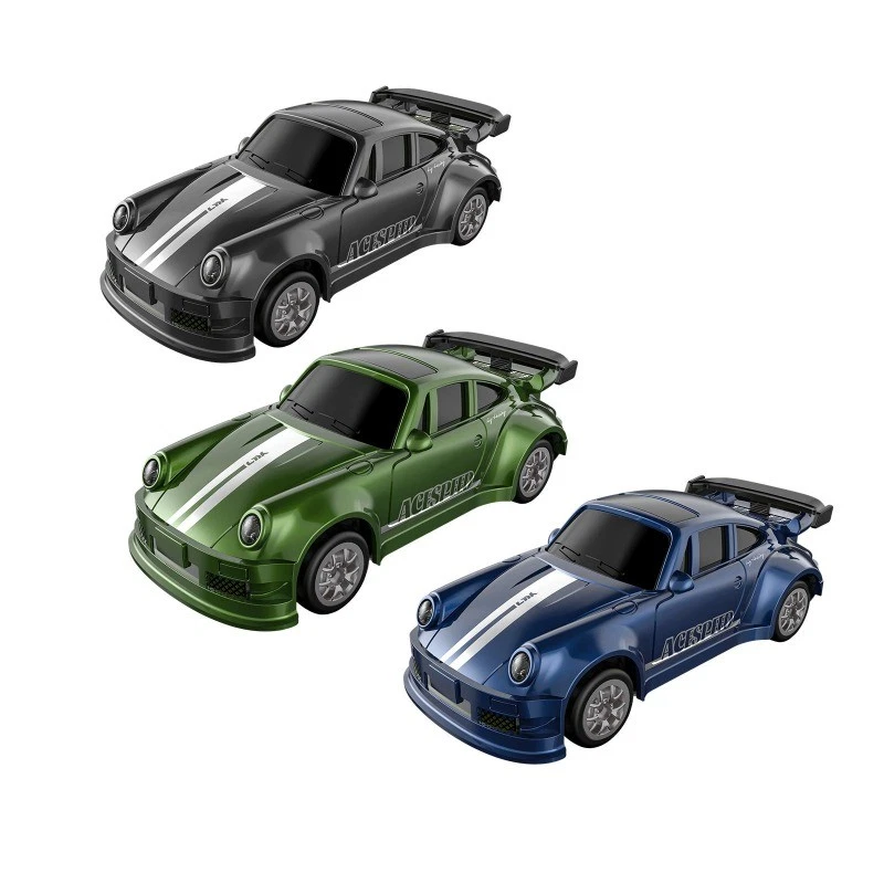 RC Drift Car Mini Desktop 1/64 Racing Car 4WD 2.4G Remote Controller Toy USA - Image 2 of 4