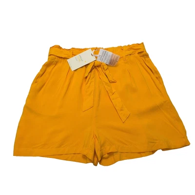 Short Femme M Fresh Made Jaune 100% Viscose Fluide Neuf avec Étiquette - Photo 1/4
