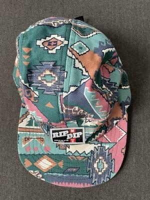 RARE RIPNDIP Multicolor Geometric 5 Panel Adjustable Men's Hat 2012 era