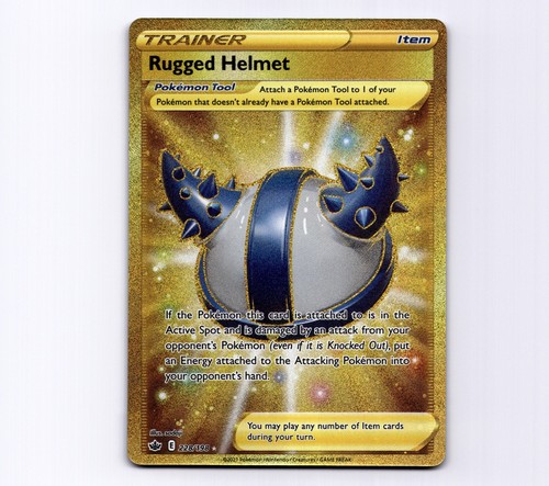 Rugged Helmet 228/198 SWSH06 Chilling Reign Secret Rare Full Art 2021 Pokemon NM