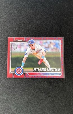 2026 Topps Series 1 - Pete Crow-Armstrong #196 SSP Team Color Border Variation 