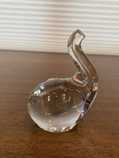 STUNNING The Toscany Collection Crystal TRUNK UP Elephant Figurine W/LABEL 5.75"